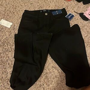 Holister black high rise flare jeans